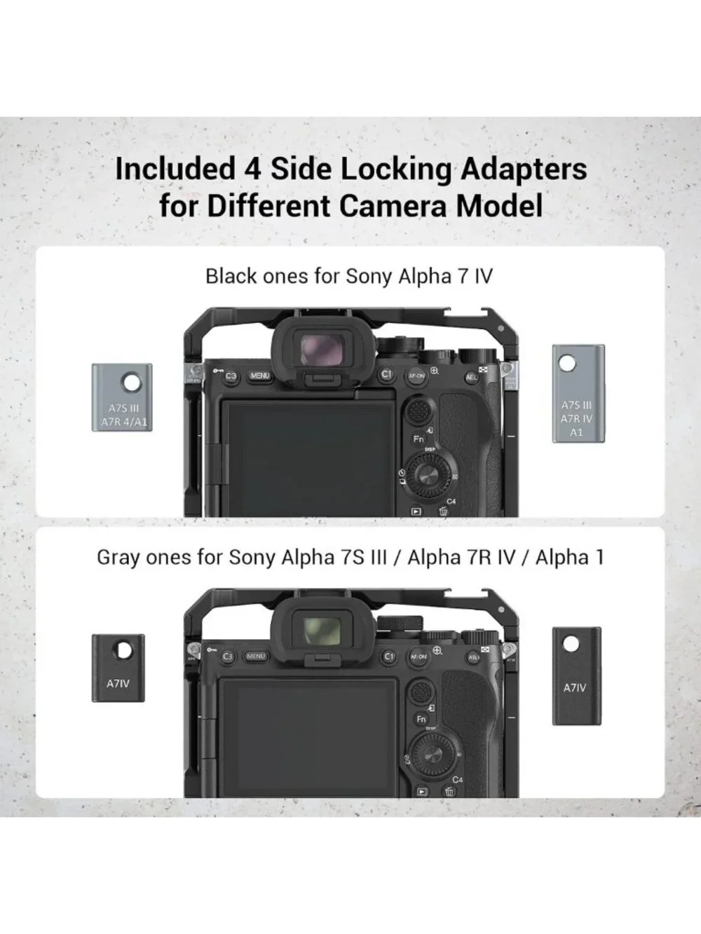 Camera Cage for Sony Cameras with VG-C4EM Grip | Lightweight, Durable, Custom